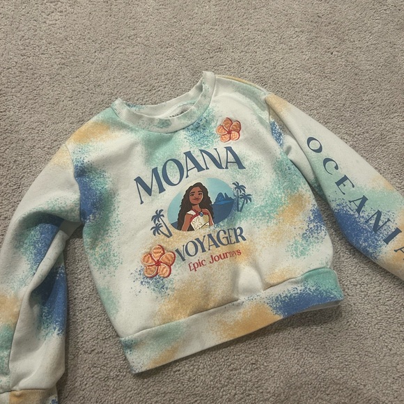 Disney Other - Disney Moana Epic Journeys Sweater - Blue, Yellow, White